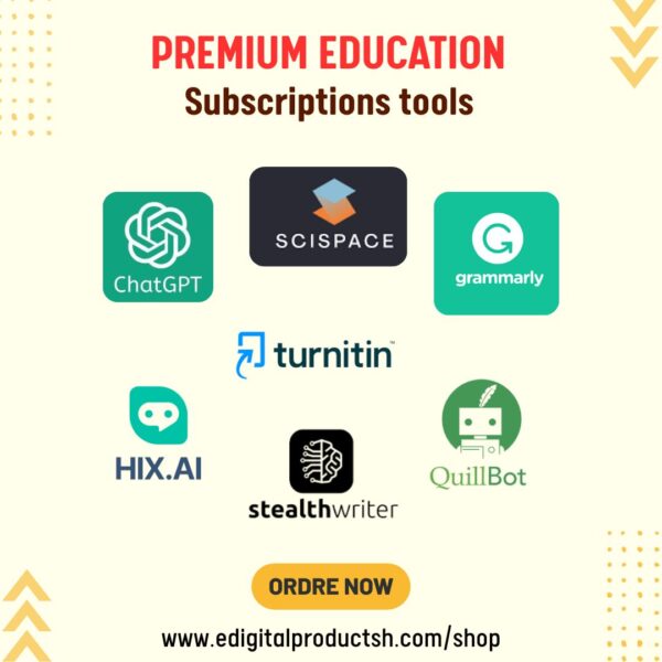 Access ChatGPT, Scispace, Grammarly, Turnitin, HIX.AI, Stealthwriter & QuillBot with One Plan